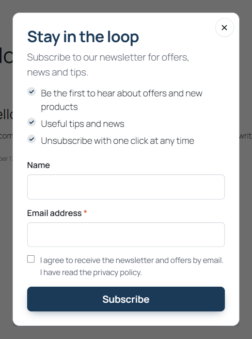 Popup