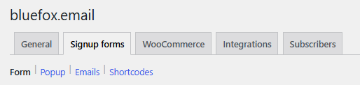 Grouped settings navigation
